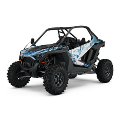 Tire Splatter Baby Blue UTV Wraps