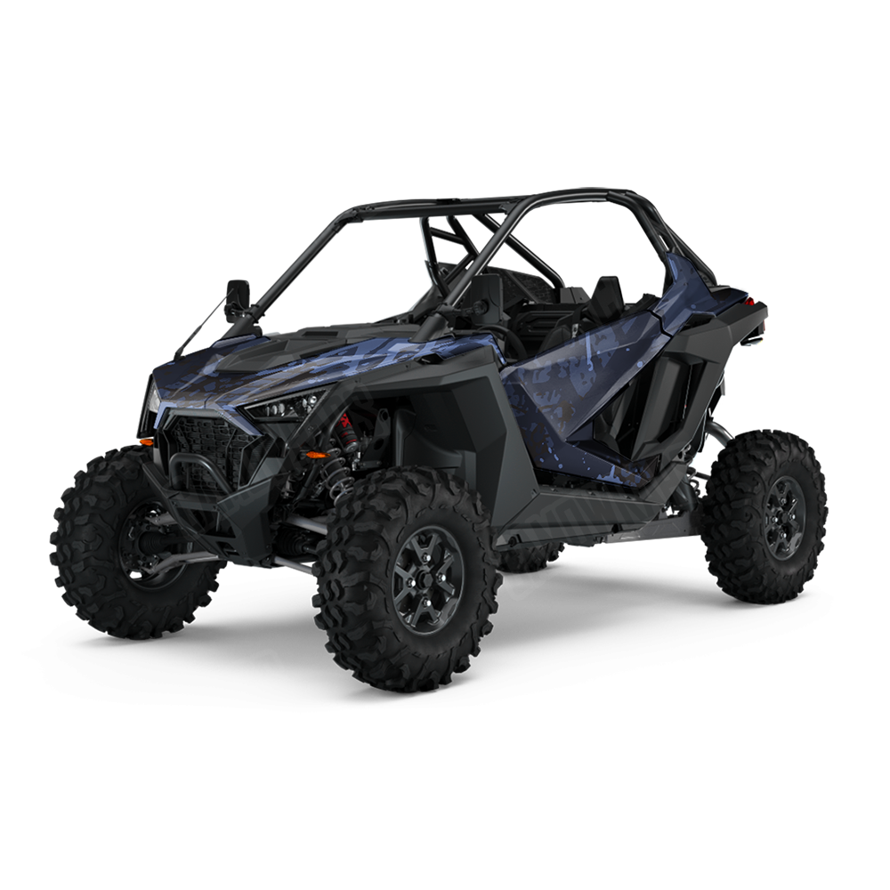 Tire Splatter Blue Midnight UTV Wraps
