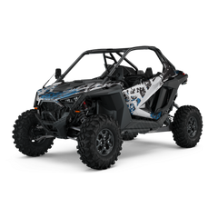 Tire Splatter Blue Tiger UTV Wraps
