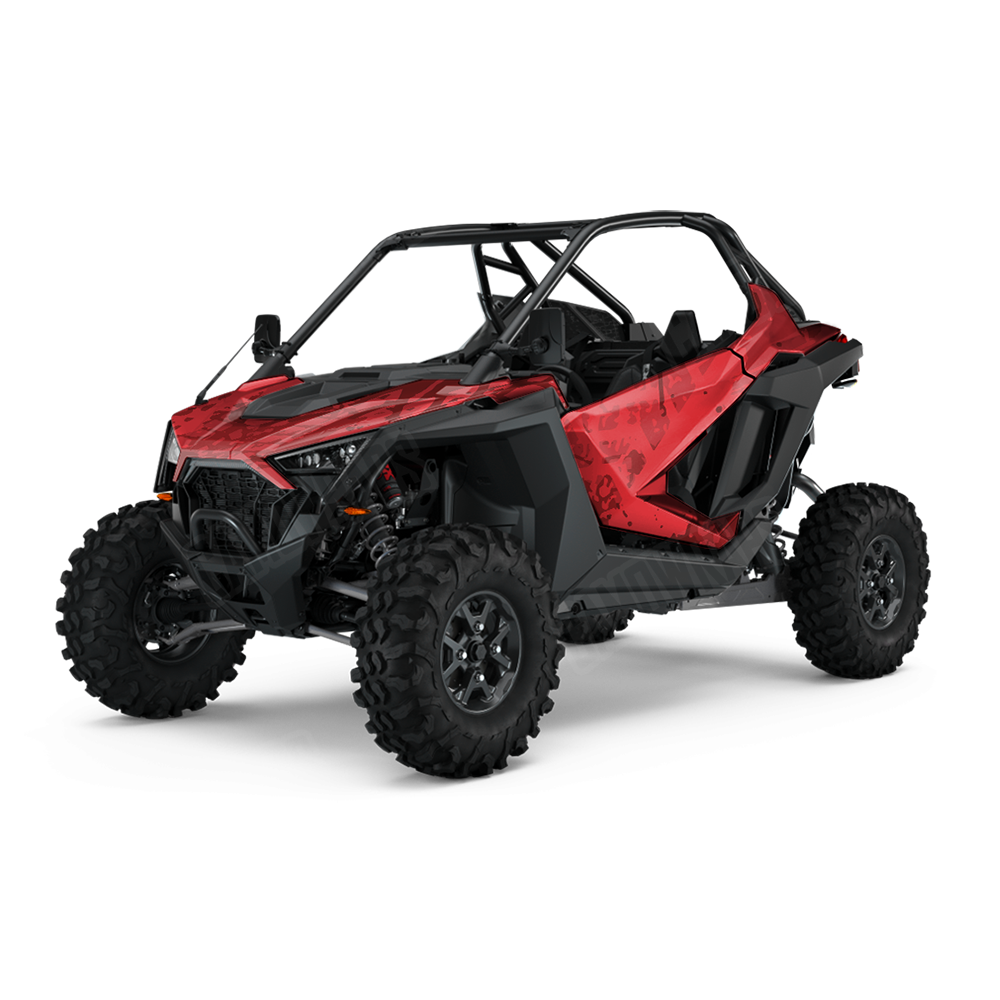 Tire Splatter Elite Red UTV Wraps