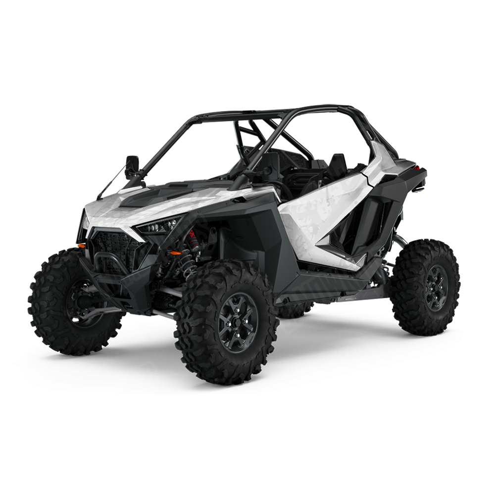Tire Splatter Elite White UTV Wraps