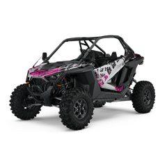 Tire Splatter Magenta Tiger UTV Wraps