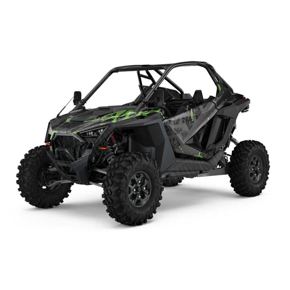 Tire Splatter Metro Green UTV Wraps