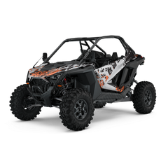 Tire Splatter Orange Tiger UTV Wraps