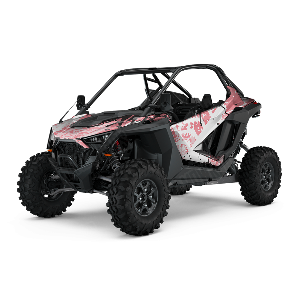 Tire Splatter Pink UTV Wraps