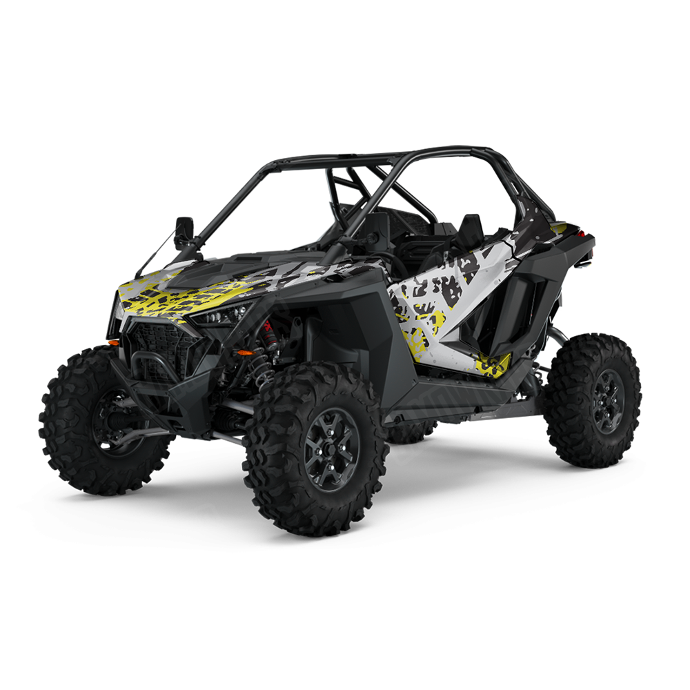 Tire Splatter Yellow Tiger UTV Wraps