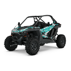 Treetop Tiffany Blue Tiger UTV Wraps