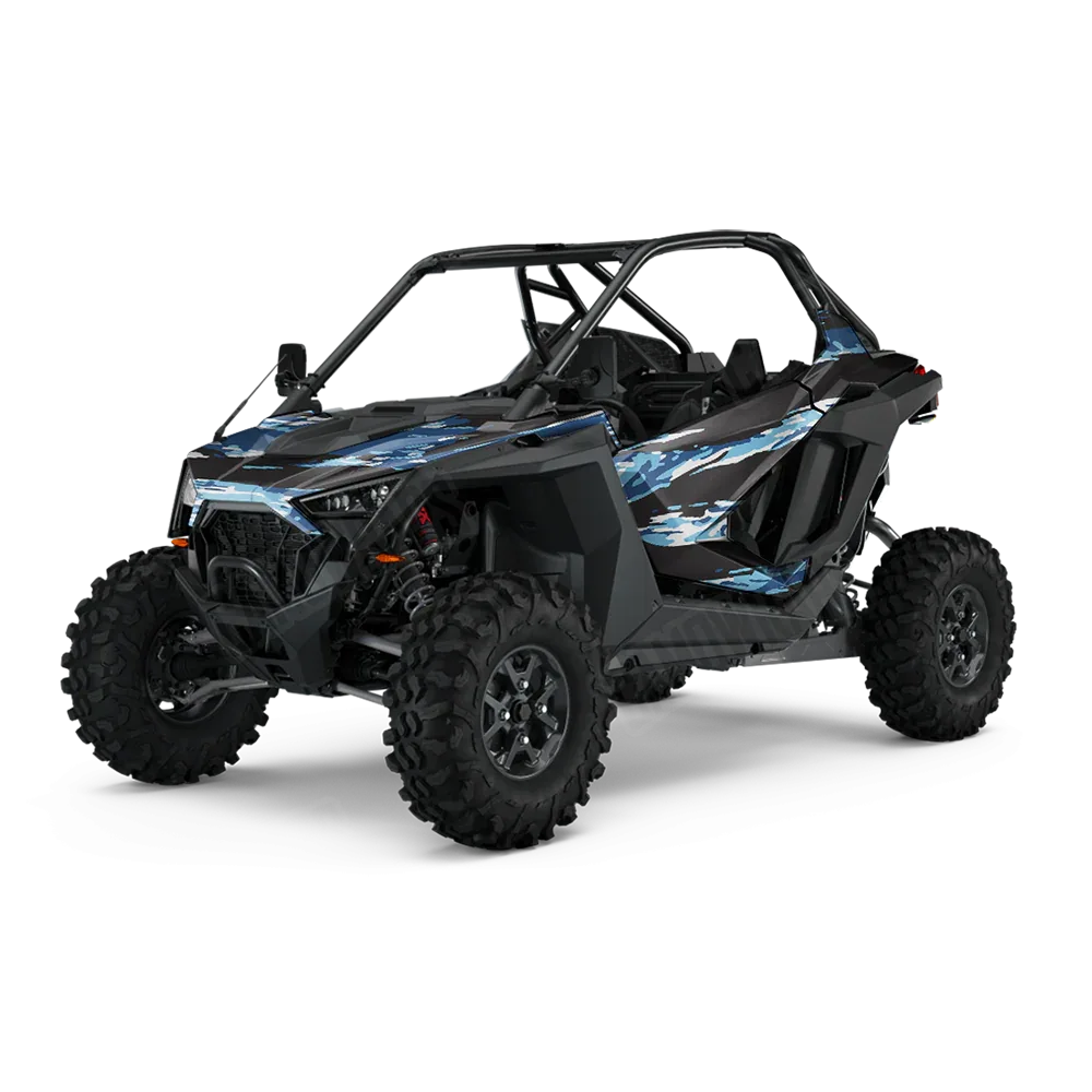 Vietnam Tiger Stripe Baby Blue UTV Wraps