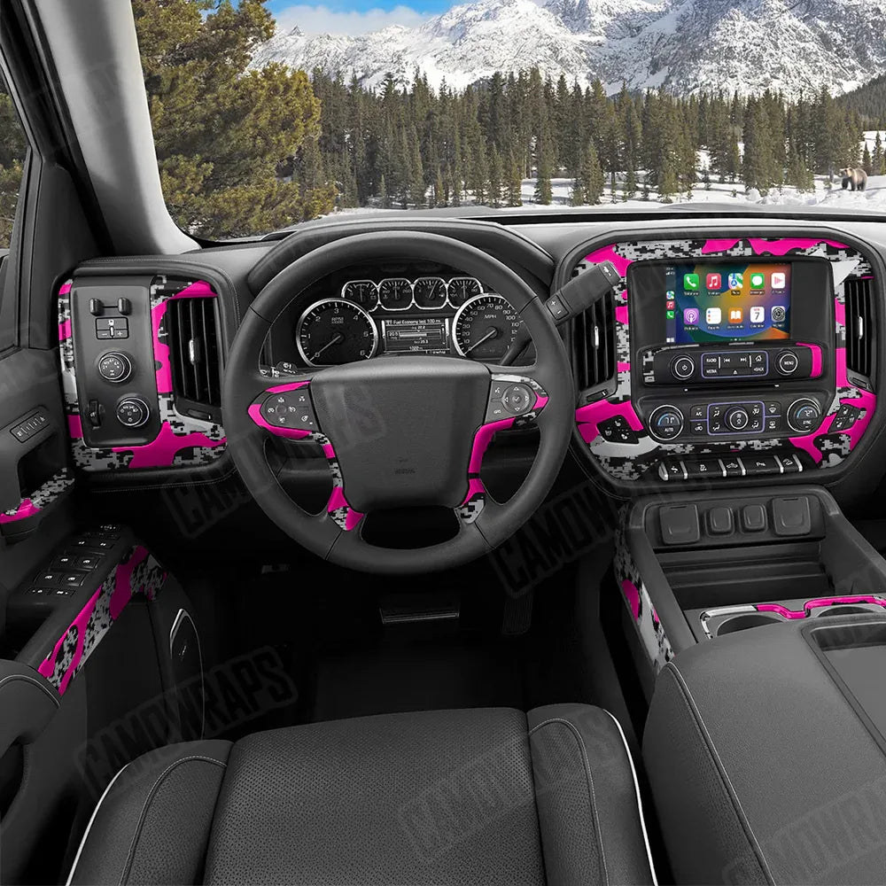 Compound Magenta Tiger Car Interior Skins