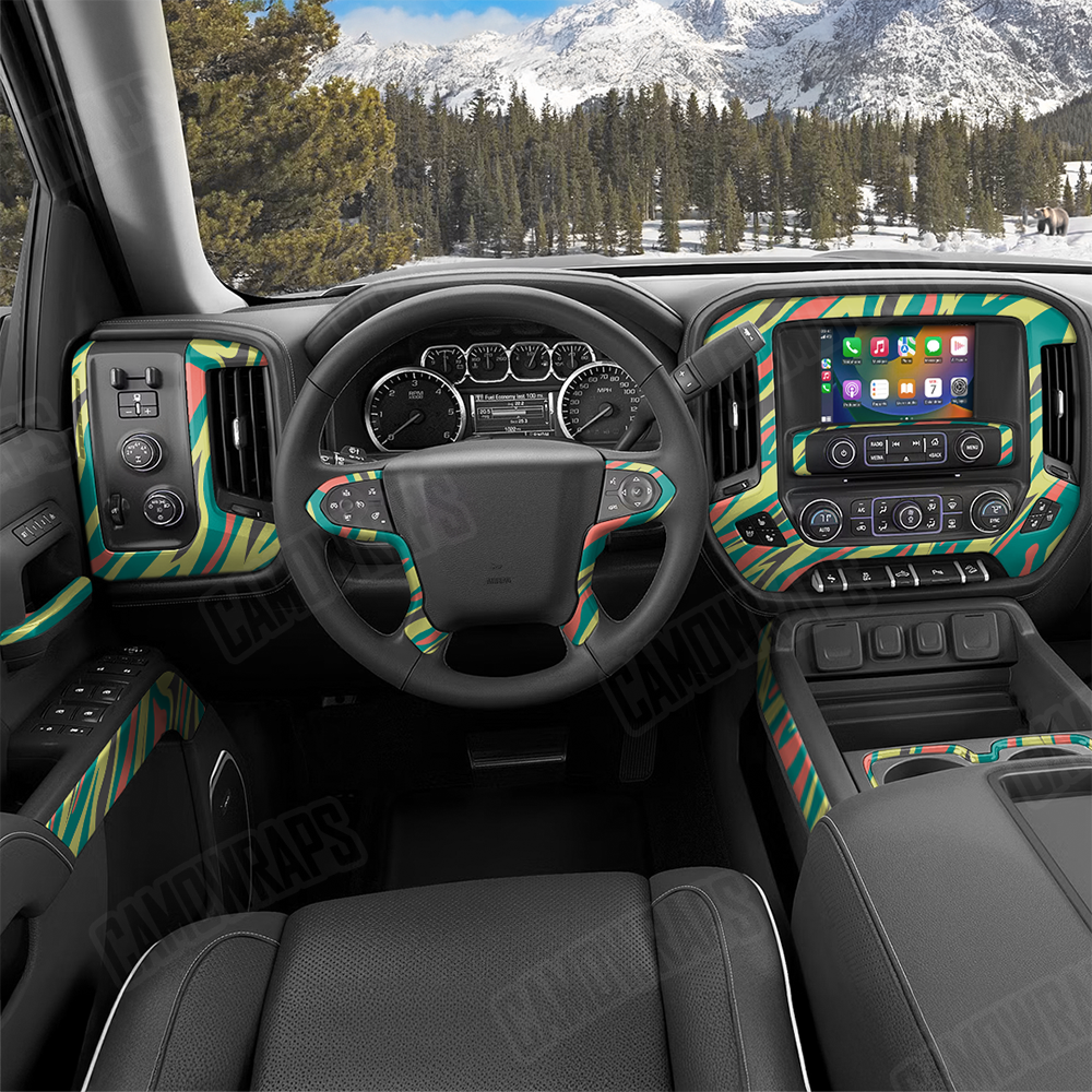 Fun Stripe Fiesta Car Interior Skins