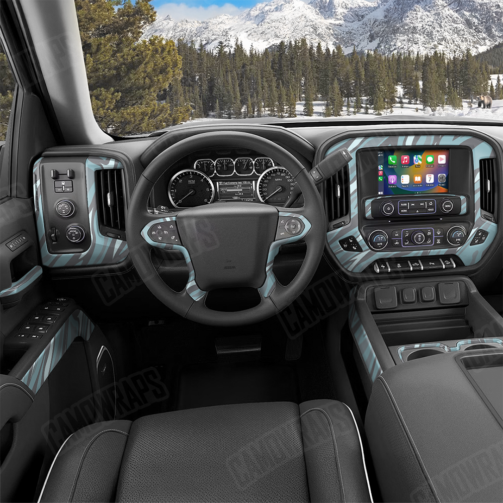 Fun Stripe Overcast Car Interior Skins