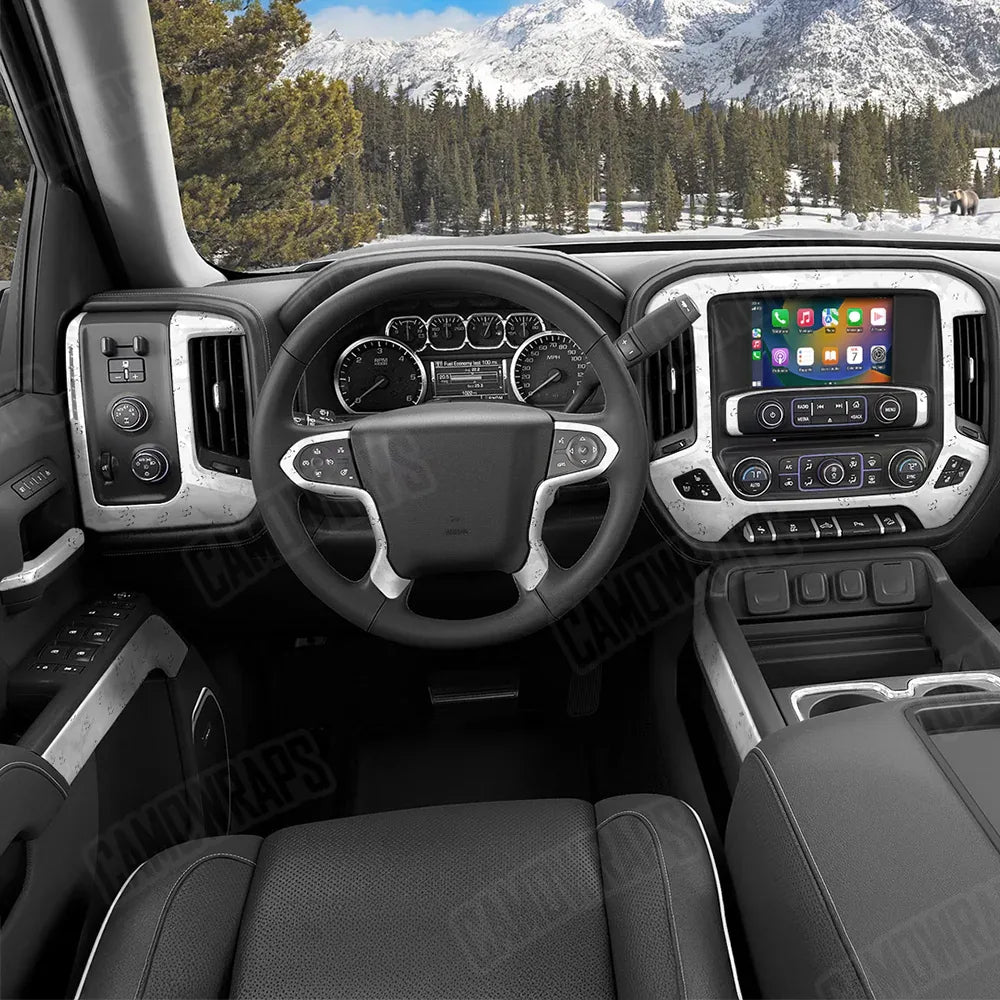 Battle Storm Elite White Car Interior Skins