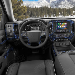 Cumulus Blue Midnight Car Interior Skins