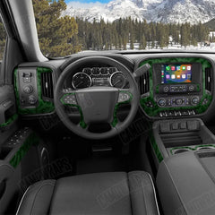 Ragged Elite Green Car Interior Skins