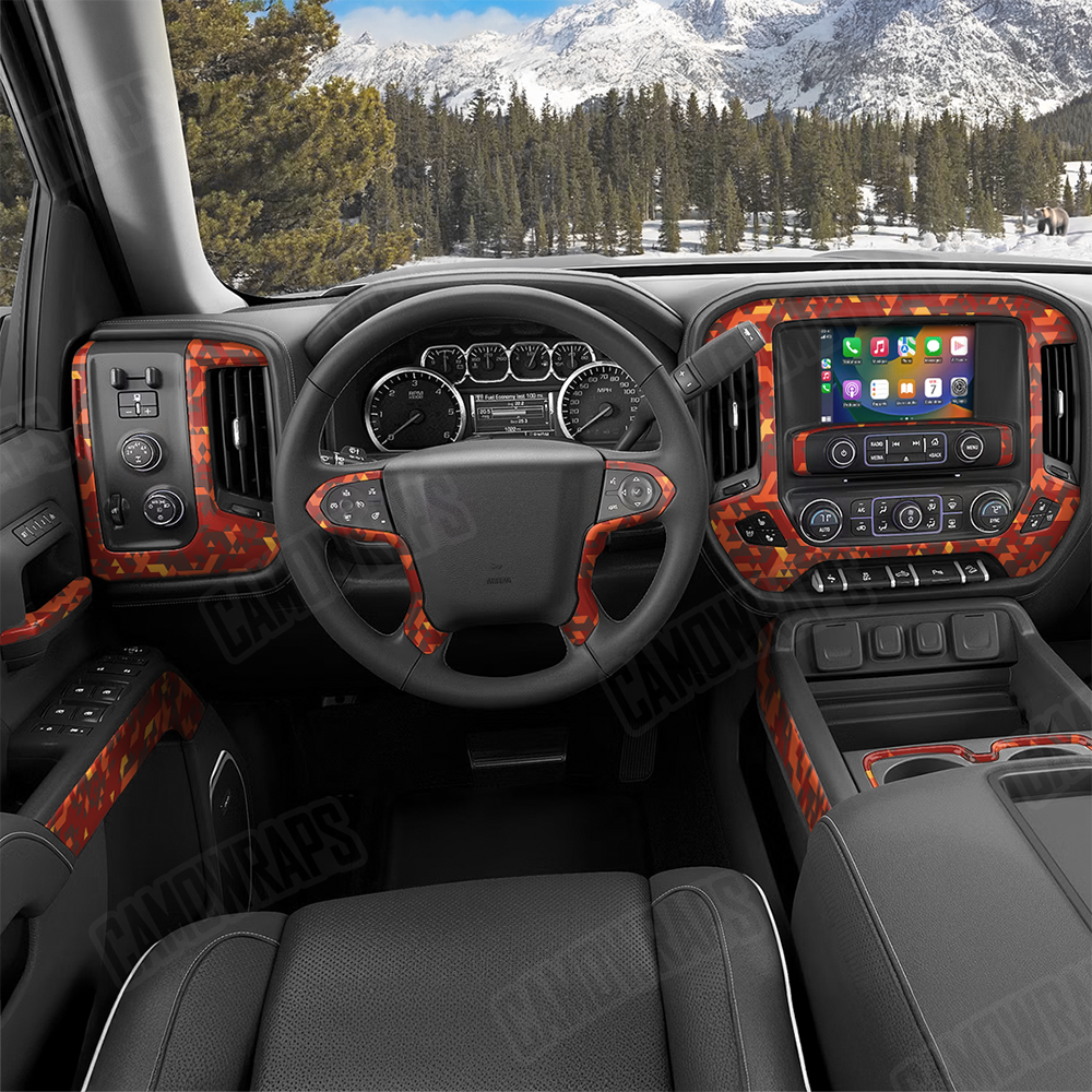 Triangle Autumn Car Interior Skins