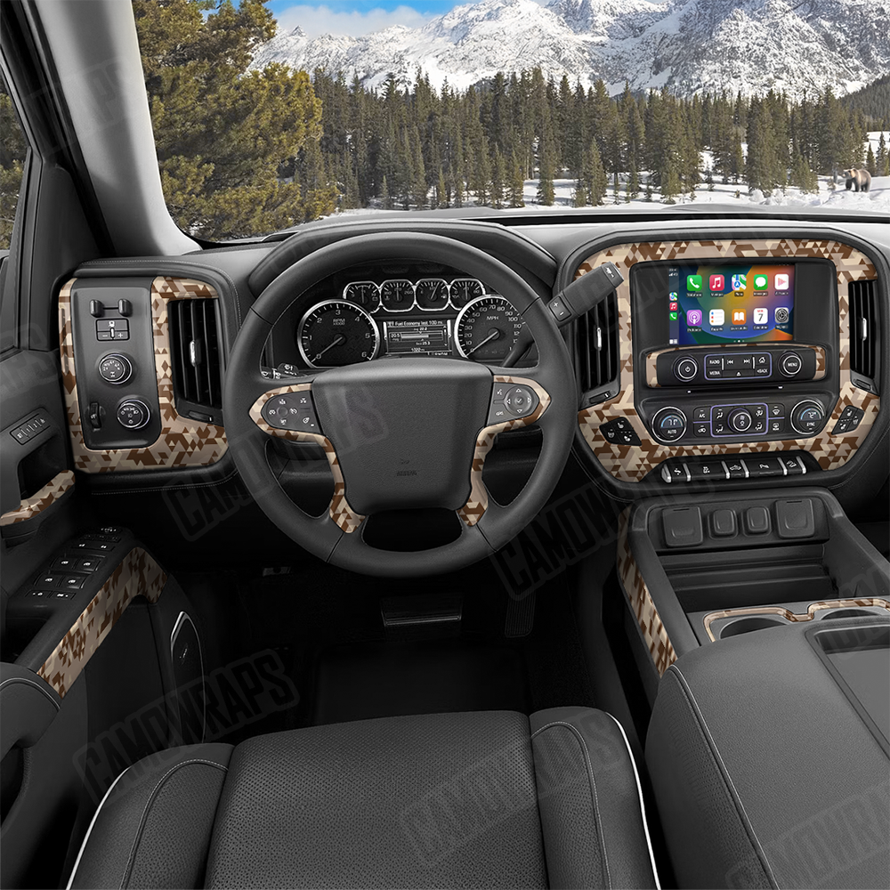 Triangle Desert Car Interior Skins