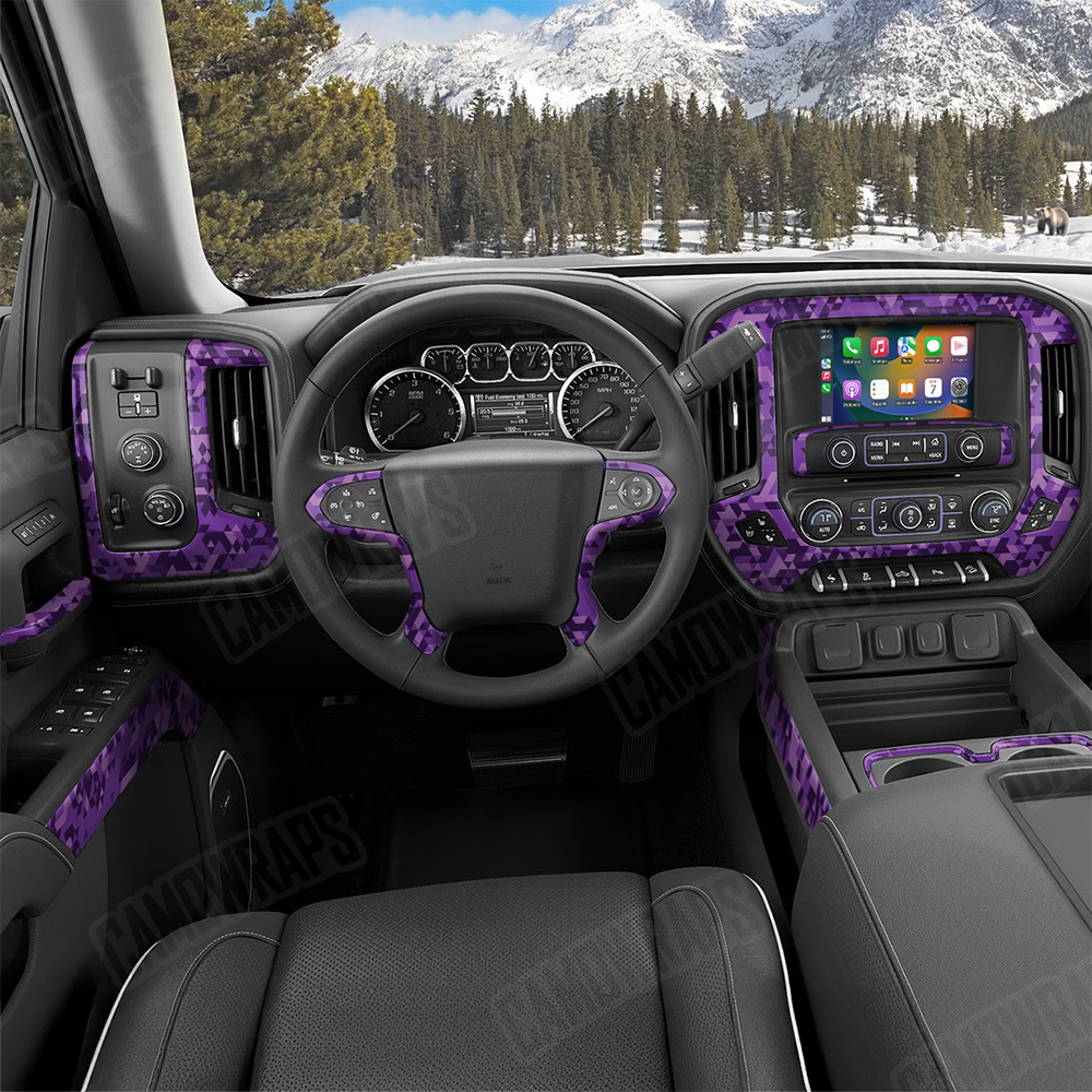 Triangle Elite Purple Car Interior Skins