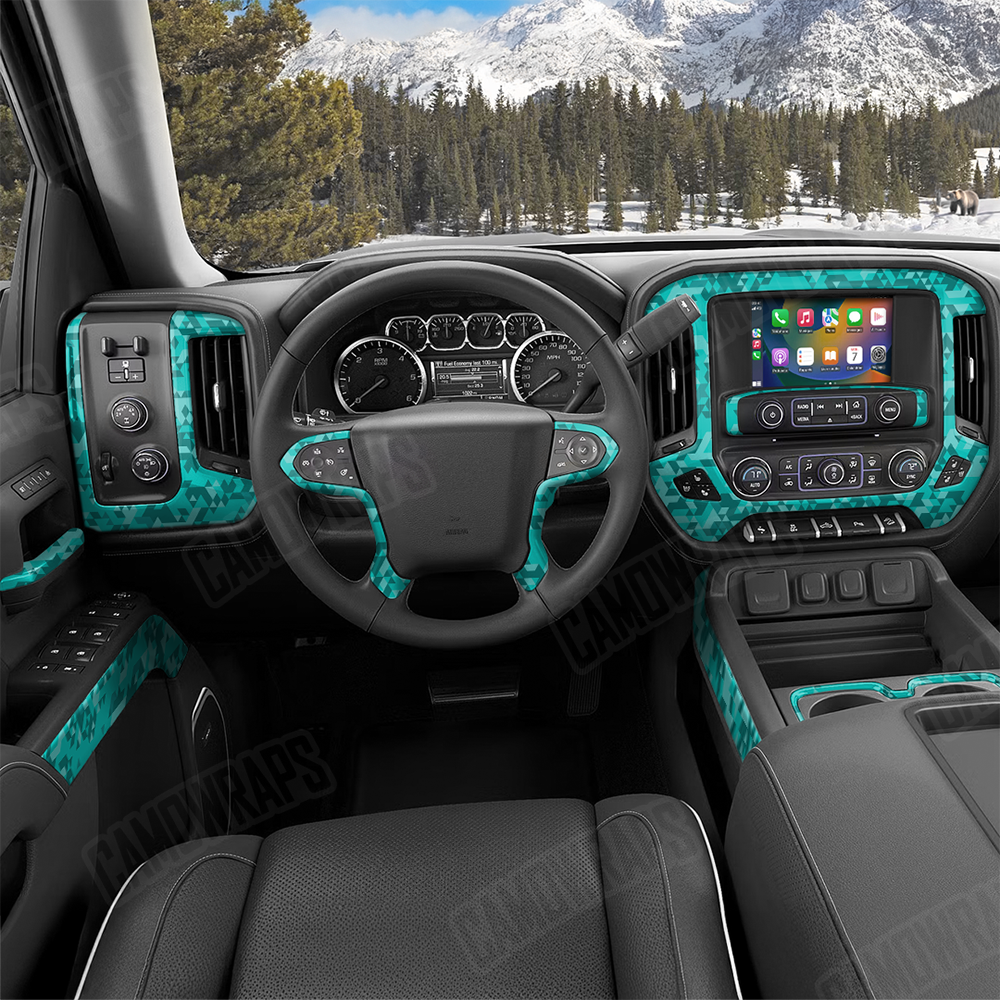 Triangle Elite Tiffany Blue Car Interior Skins