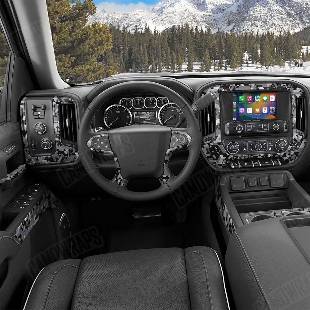 Triangle Urban Night Car Interior Skins