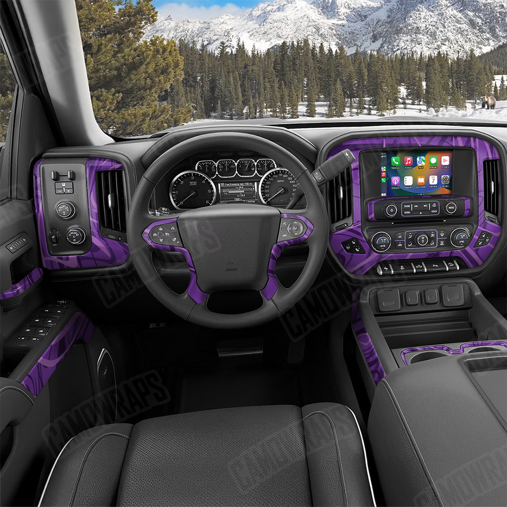Liquid Smoke Elite Purple Car Interior Skins