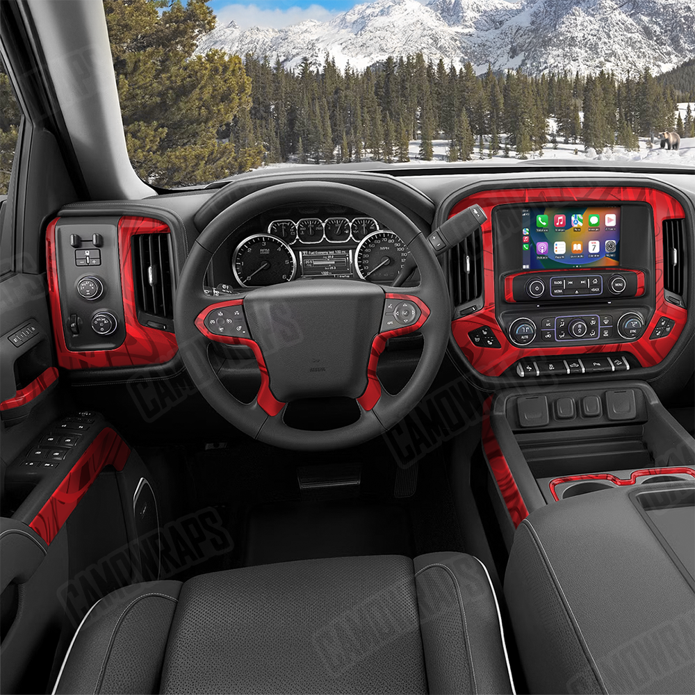 Liquid Smoke Elite Red Car Interior Skins