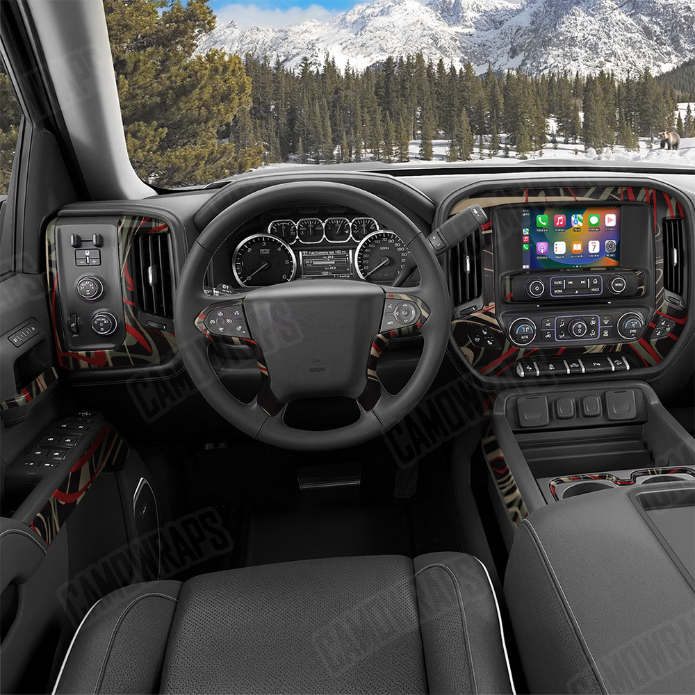 Liquid Smoke Militant Red Car Interior Skins