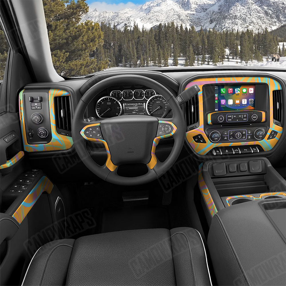 Liquid Smoke Sherbert Car Interior Skins