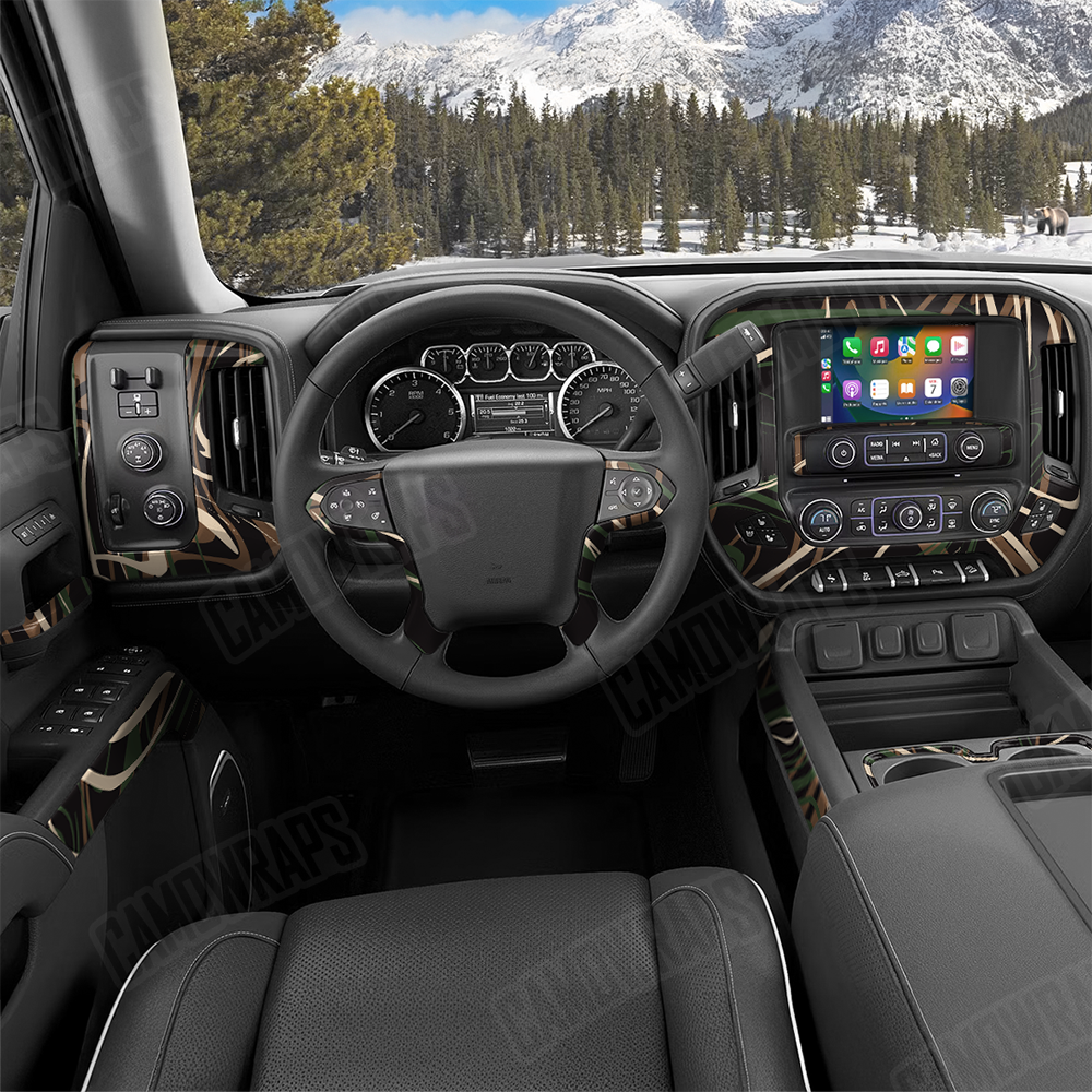 Liquid Smoke Woodland Car Interior Skins