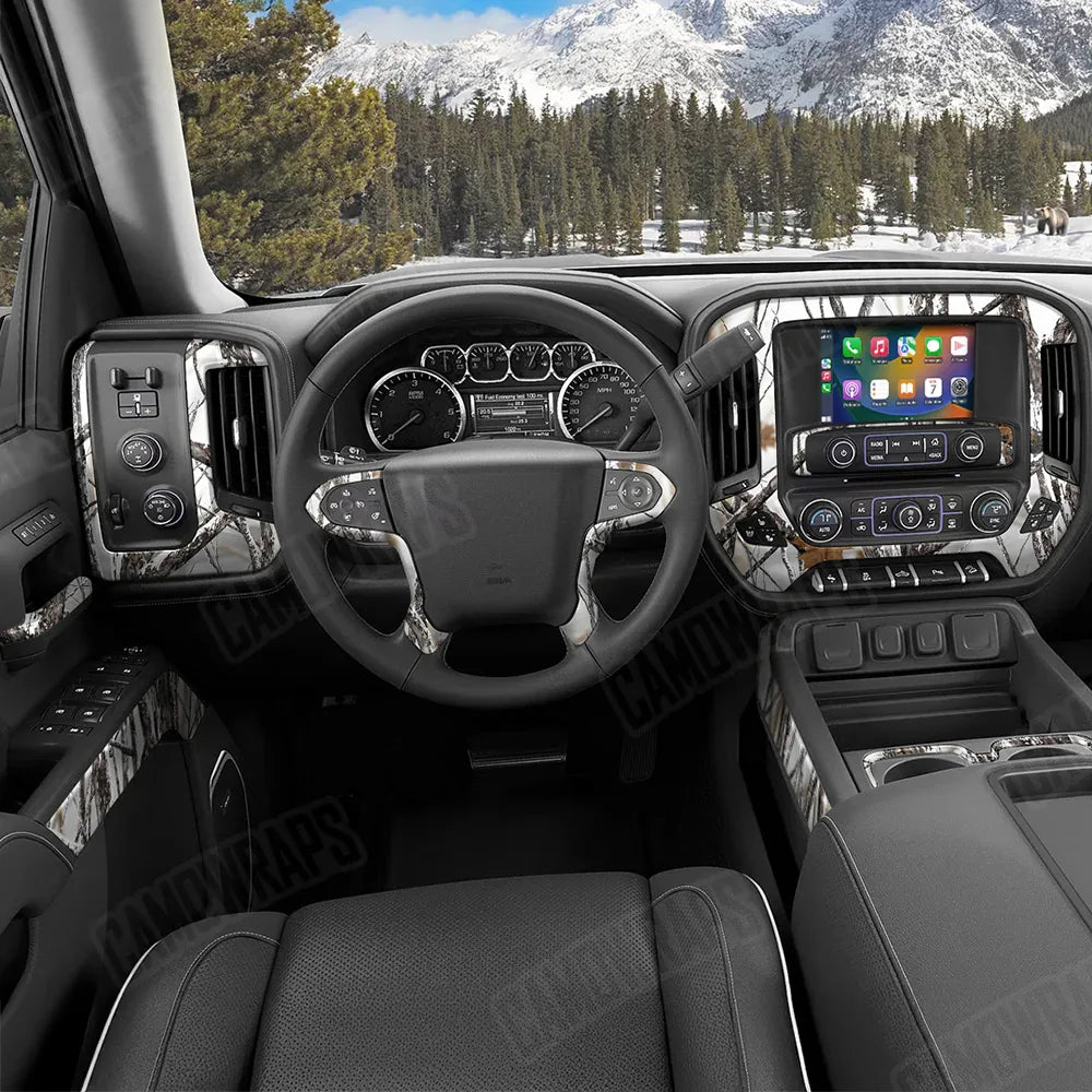 Nature Snowstorm Car Interior Skins