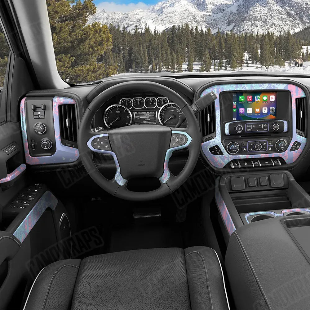 Pasted Cotton Candy Car Interior Skins