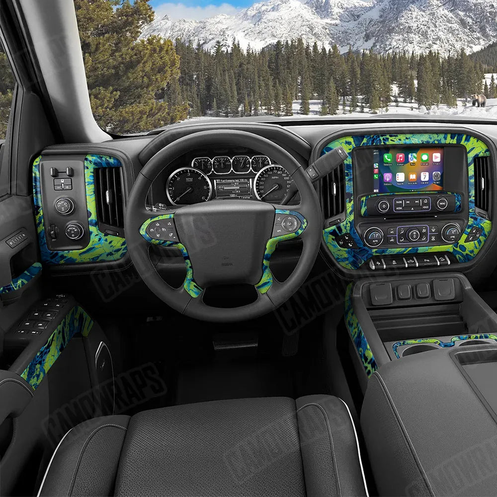 Prym1 Camo Blue Tang Car Interior Skins