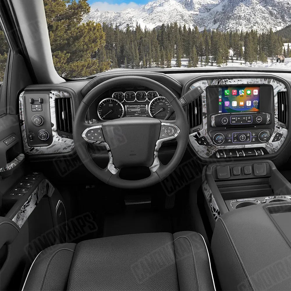 Prym1 Camo Silver Mist Car Interior Skins