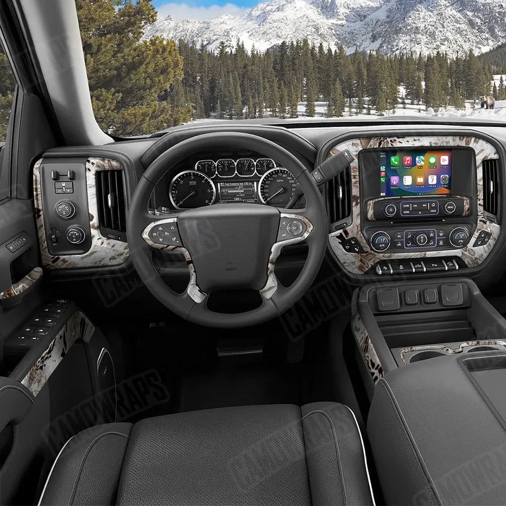 Prym1 Camo White Out Car Interior Skins