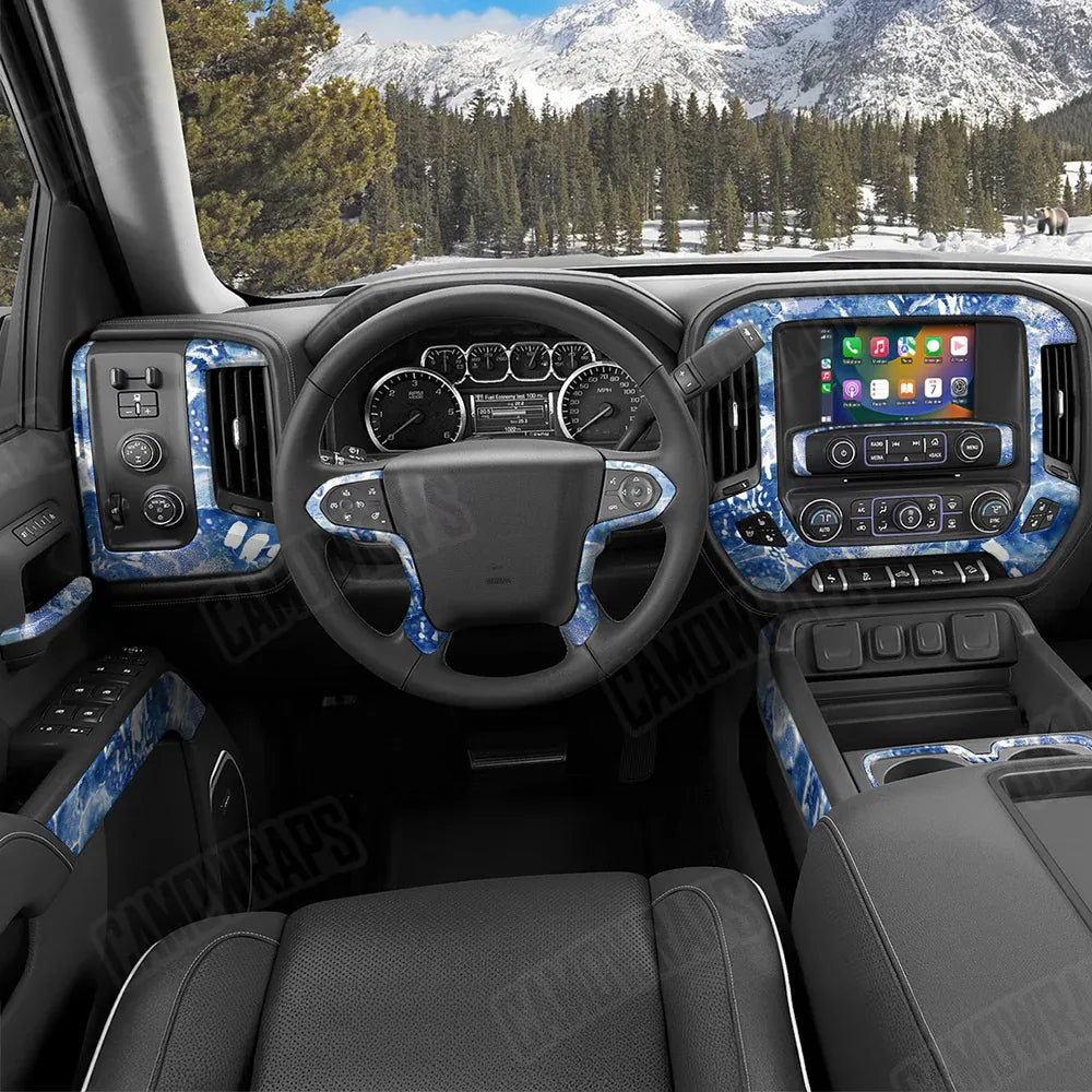 Prym1 Stream Inverted Blue Car Interior Skins