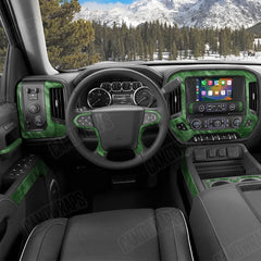 Realtree Fishing Green Car Interior Skins