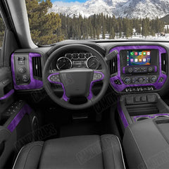Realtree Fishing Purple Car Interior Skins