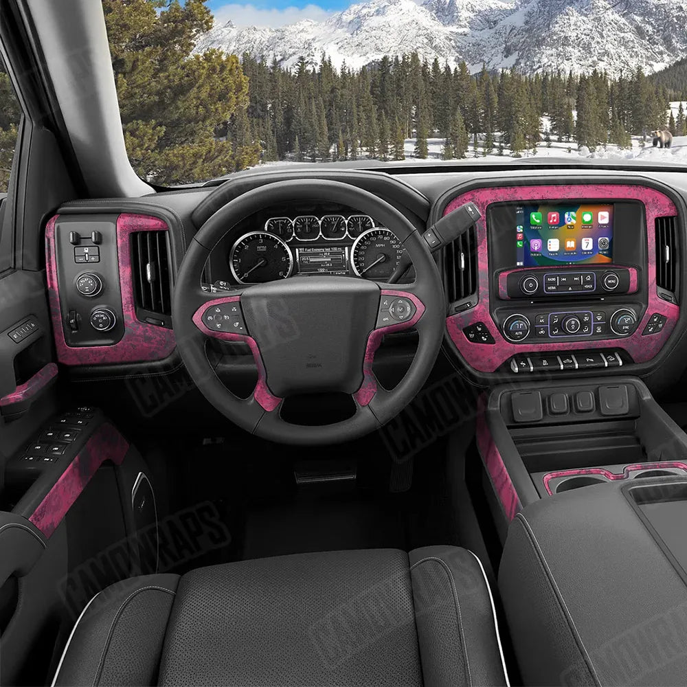 Realtree XTREME Dark Magenta Car Interior Skins