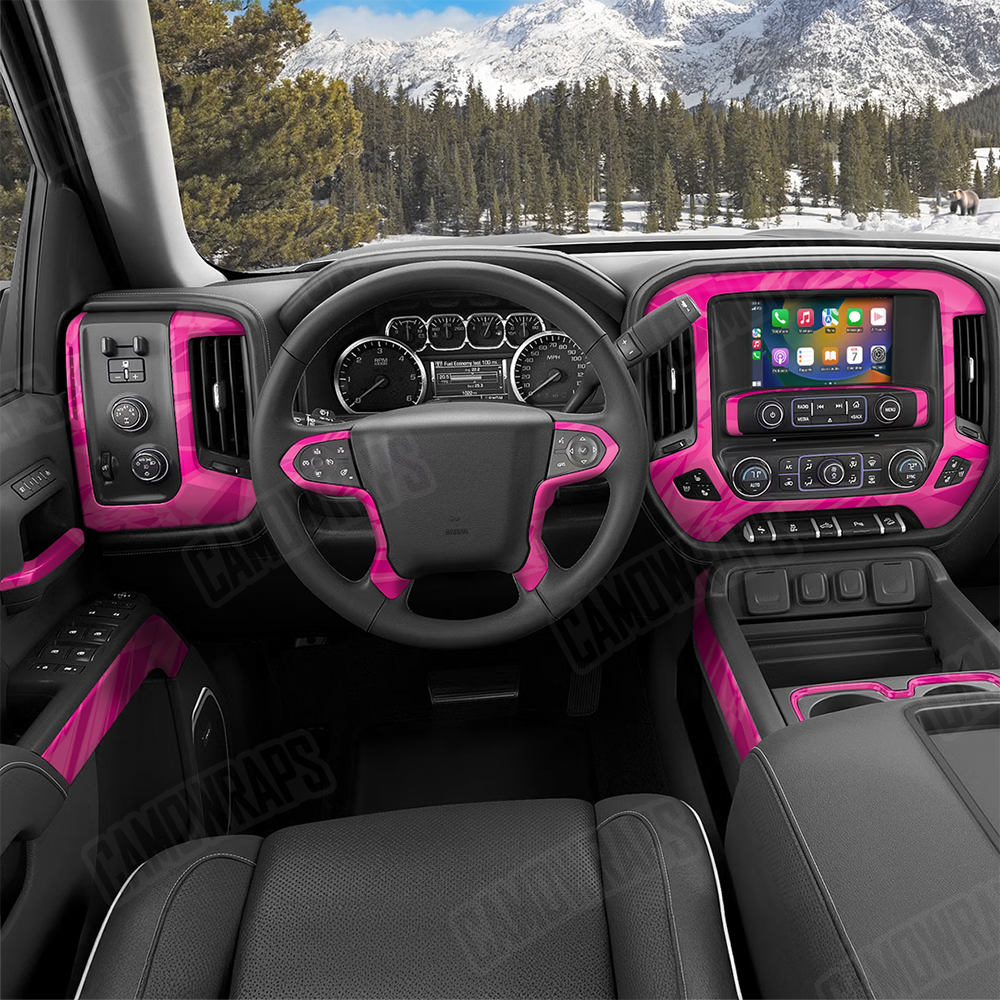 Sharp Elite Magenta Car Interior Skins