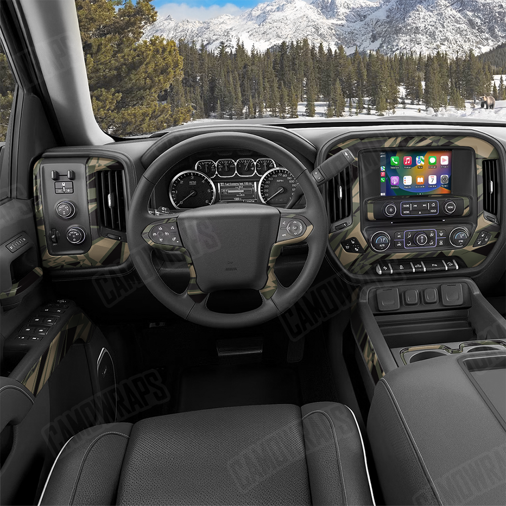 Sharp Militant Charcoal Car Interior Skins
