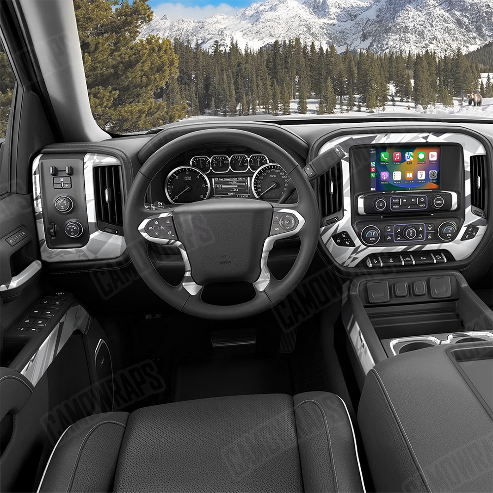 Sharp Snow Car Interior Skins