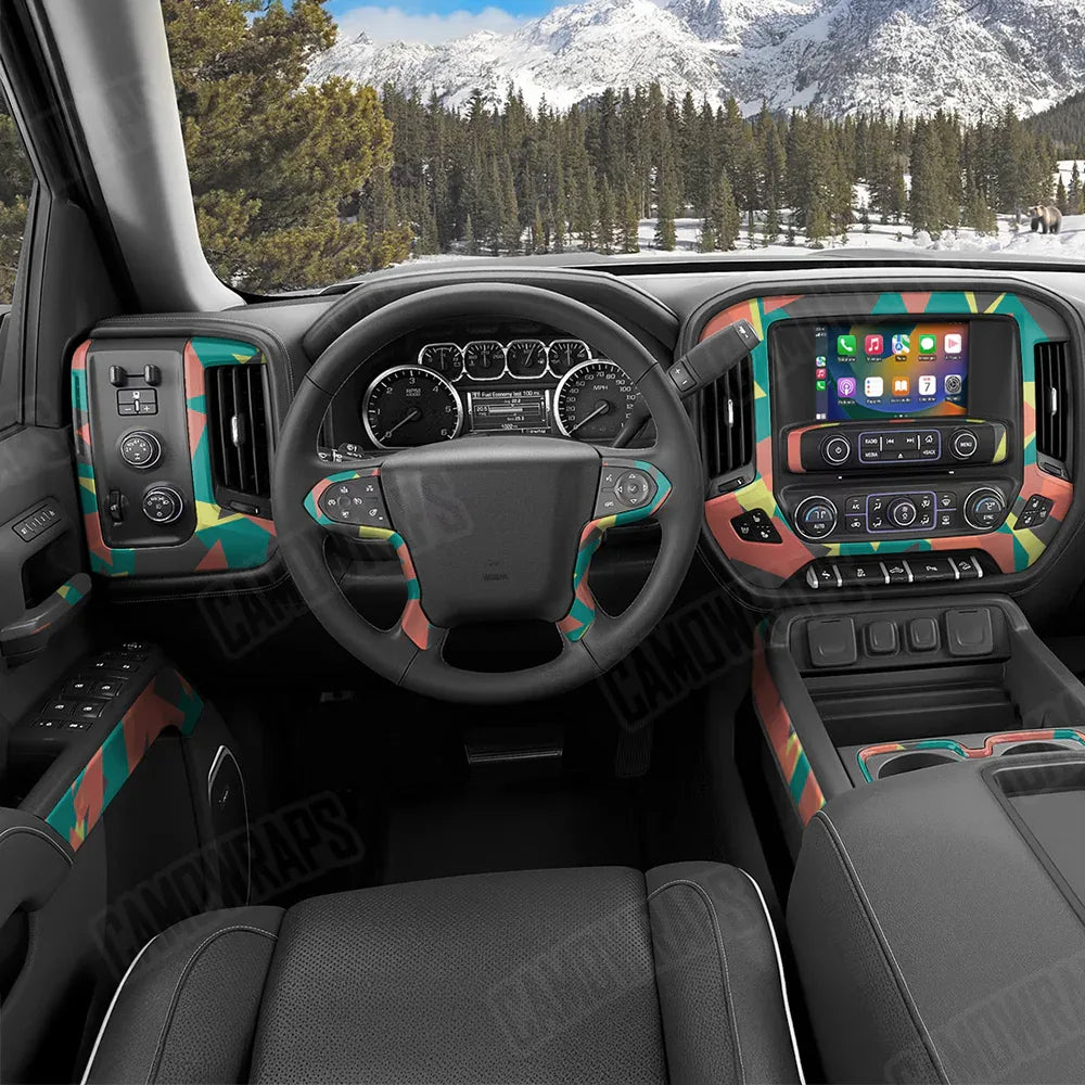 Shattered Fiesta Car Interior Skins