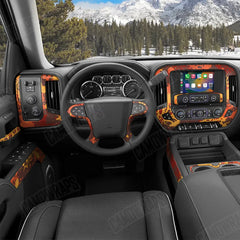 Tire Splatter Autumn Car Interior Skins