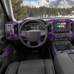 Tire Splatter Elite Purple Car Interior Skins