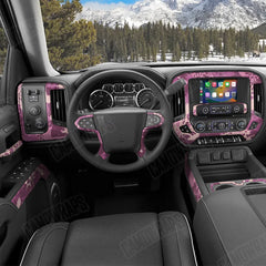 Tire Splatter Floral Car Interior Skins