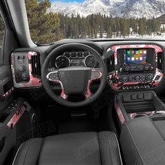 Tire Splatter Pink Car Interior Skins