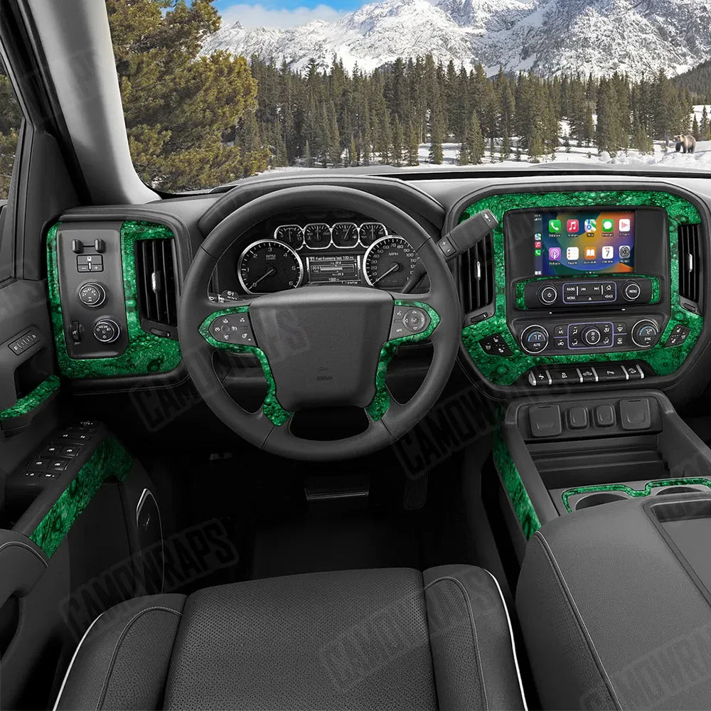 Toadaflage Green Car Interior Skins