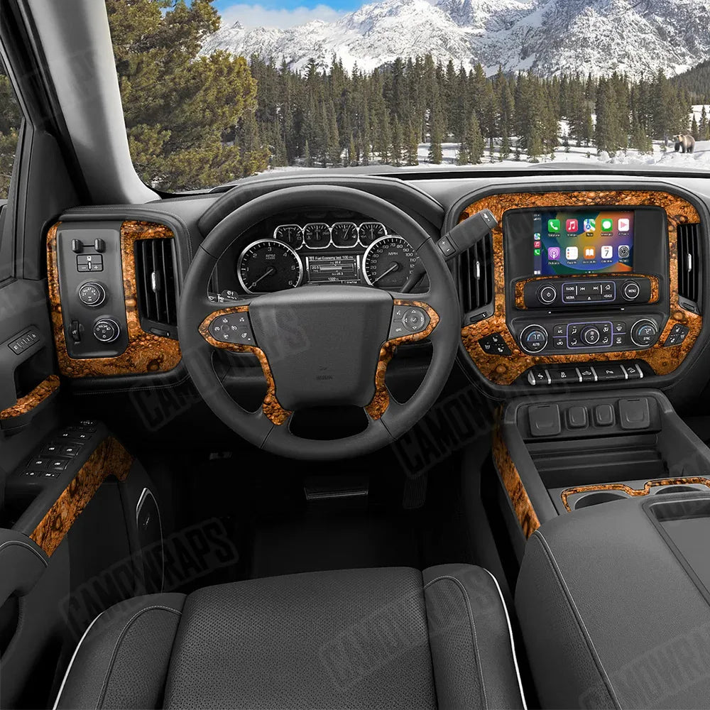 Toadaflage Orange Car Interior Skins