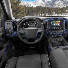 Treetop Blue Midnight Car Interior Skins