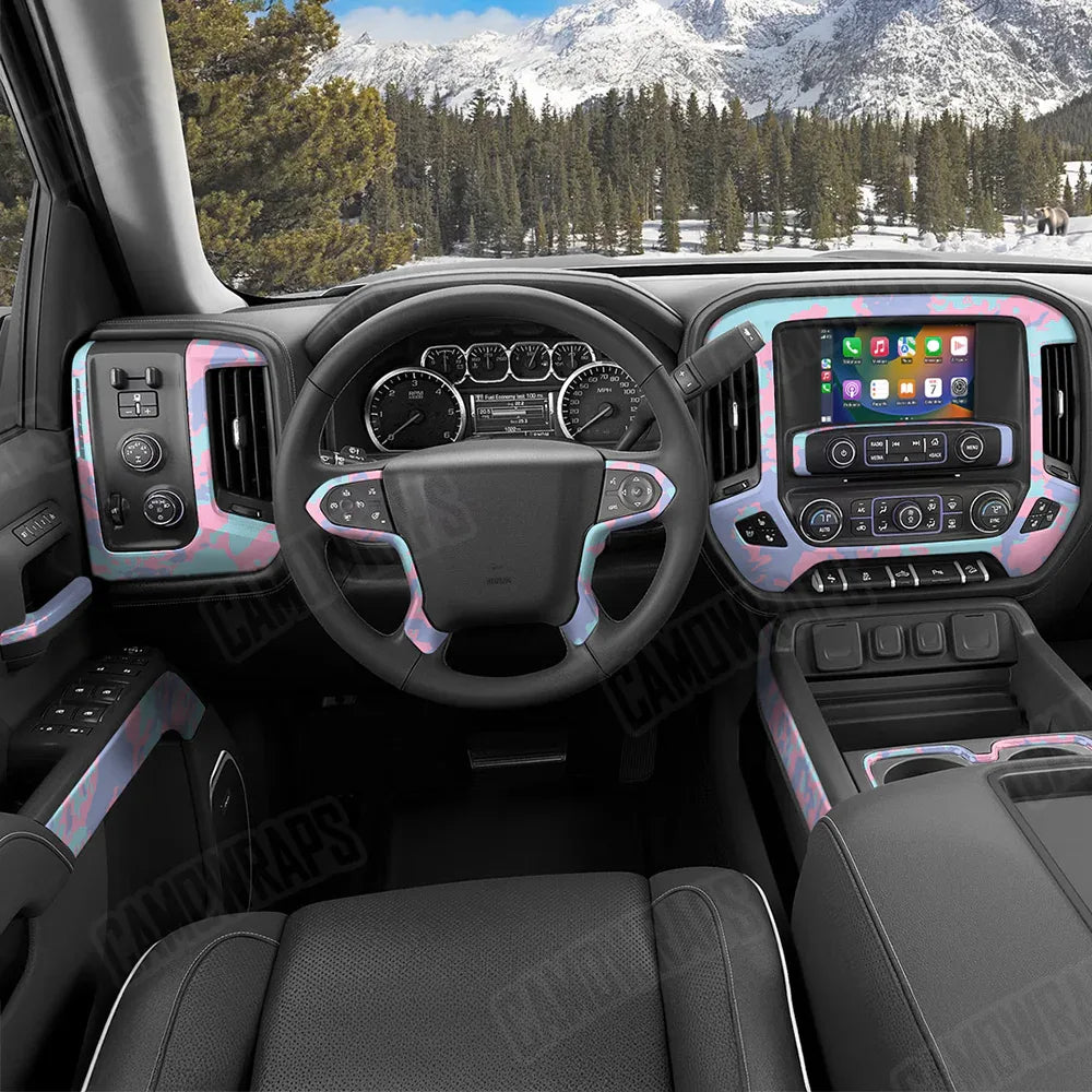 Treetop Cotton Candy Car Interior Skins