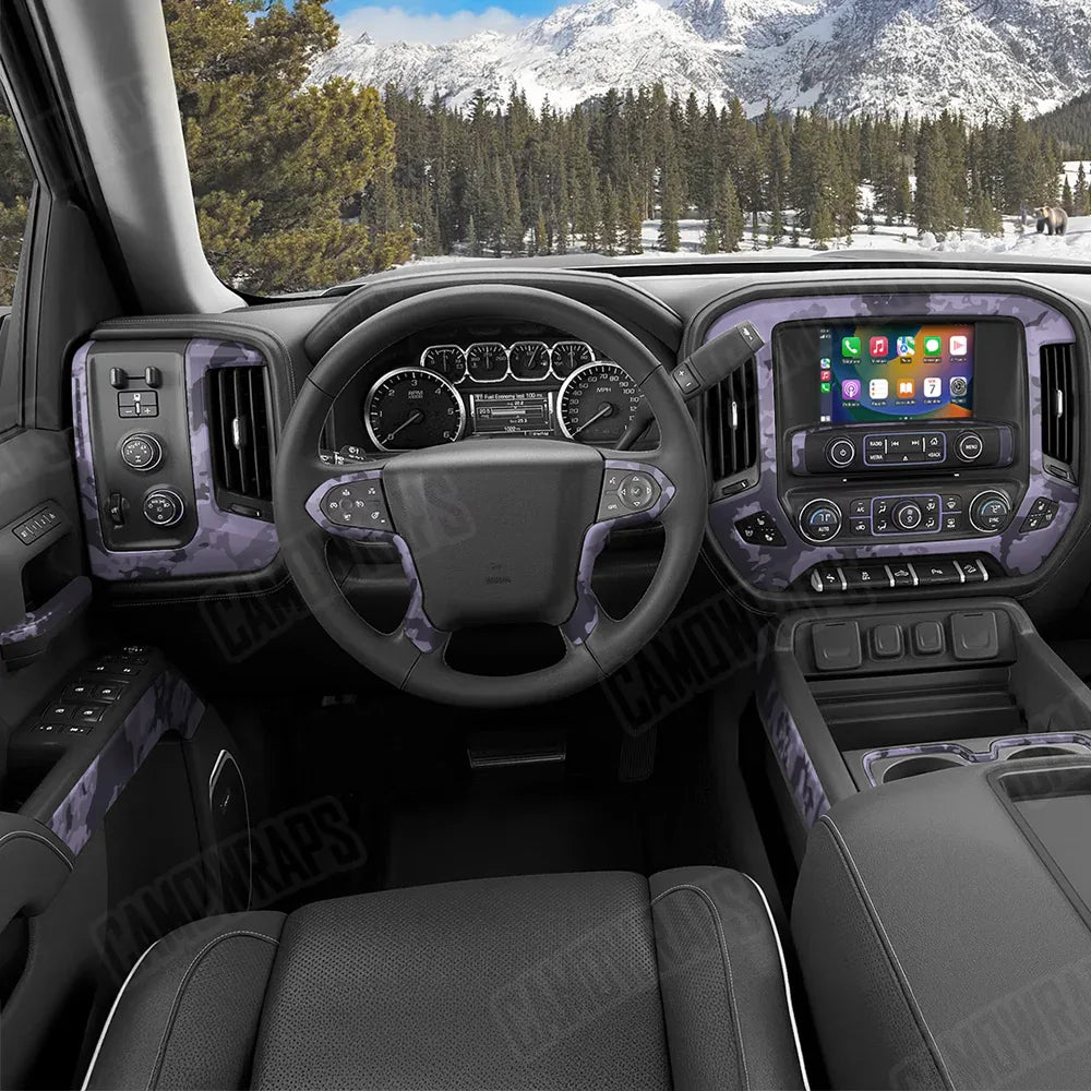 Treetop Lilac Car Interior Skins